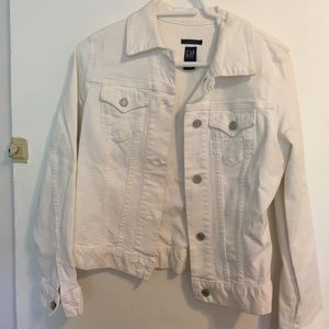 GAP white jean jacket